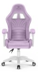 Fotel Gamingowy dla dzieci Hell's Chair Rainbow KIDS 2.0 Purple Fioletowy Tkanina Welurowa