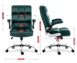 Fotel biurowy obrotowy Hell's Chair HC- 1020 Green Zielony Tkanina Welurowa
