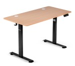 Biurko elektryczne z regulacją wysokości Hell's Chair Natur Wood Black