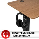 Biurko elektryczne z regulacją wysokości Hell's Chair Natur Wood Black