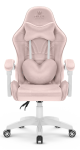 Fotel Gamingowy dla dzieci Hell's Chair Rainbow KIDS 2.0 Pink Różowy Tkanina Welurowa
