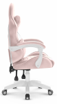 Fotel Gamingowy dla dzieci Hell's Chair Rainbow KIDS 2.0 Pink Różowy Tkanina Welurowa