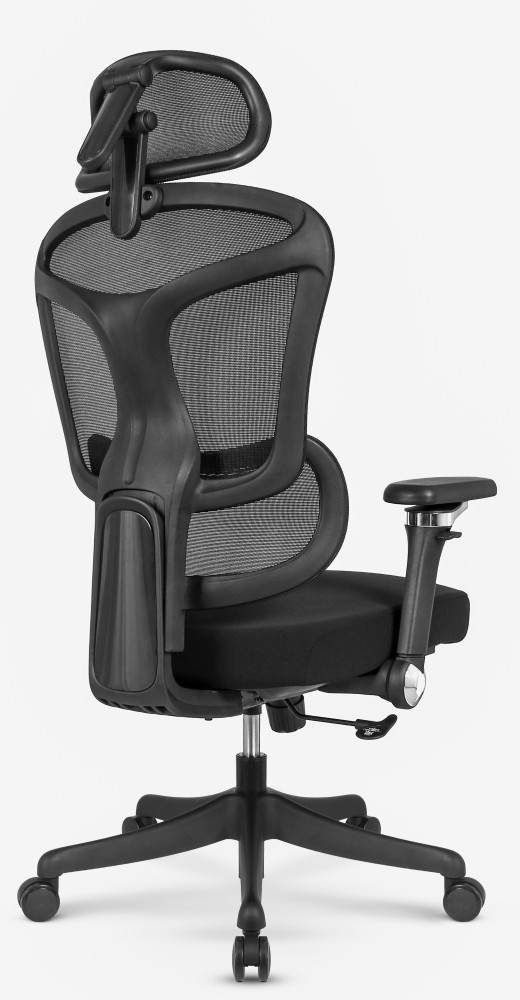 Fotel biurowy ergonomiczny obrotowy Hell's Chair HC- 1048 Black Czarny Tkanina Premium
