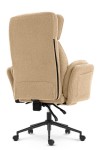 Fotel biurowy ergonomiczny obrotowy Hell's Chair HC- 1036 Beige Beżowy Tkanina Typu Teddy