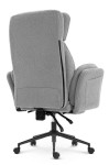 Fotel biurowy ergonomiczny obrotowy Hell's Chair HC- 1036 Light Grey Jasny Szary Tkanina Typu Teddy
