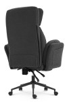 Fotel biurowy ergonomiczny obrotowy Hell's Chair HC- 1036 Dark Grey Ciemny Szary Tkanina Typu Teddy