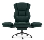 Fotel biurowy ergonomiczny obrotowy Hell's Chair HC- 1036 Green Zielony Tkanina Typu Teddy