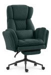 Fotel biurowy ergonomiczny obrotowy Hell's Chair HC- 1036 Green Zielony Tkanina Typu Teddy