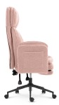 Fotel biurowy ergonomiczny obrotowy Hell's Chair HC- 1036 Pink Różowy Tkanina Typu Teddy