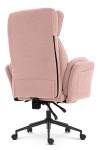 Fotel biurowy ergonomiczny obrotowy Hell's Chair HC- 1036 Pink Różowy Tkanina Typu Teddy