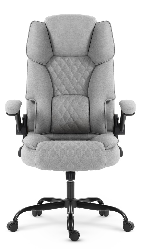 Fotel biurowy obrotowy Hell's Chair HC- 1033 Grey Szary Tkanina