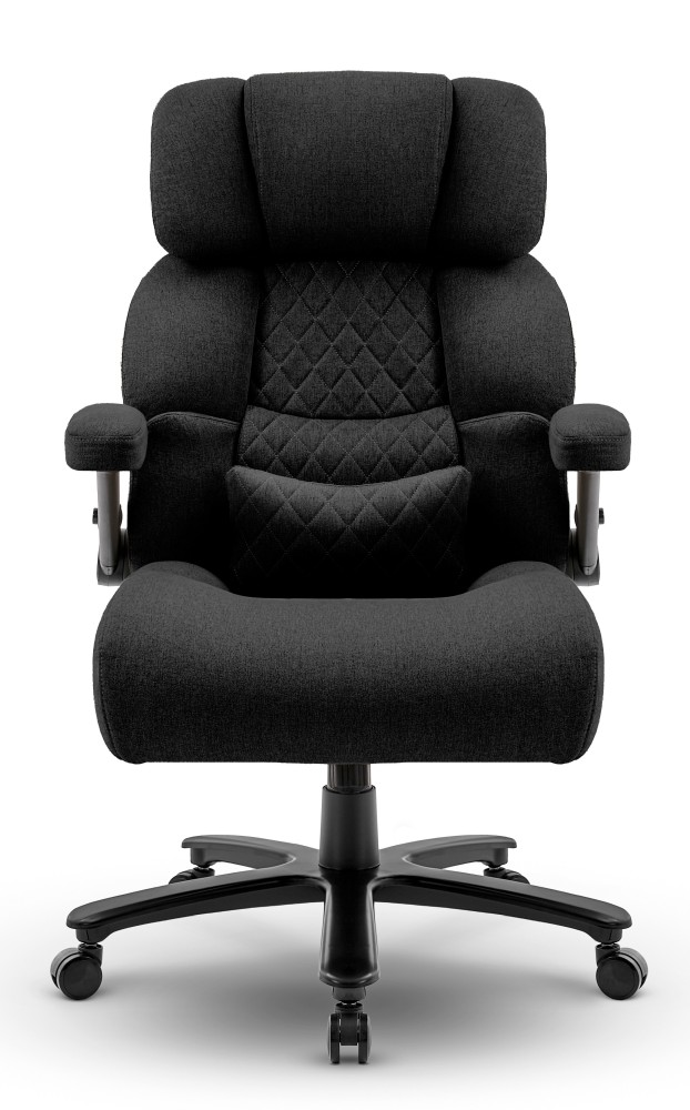 Fotel biurowy obrotowy Hell's Chair HC- 1034 Black Czarny Tkanina