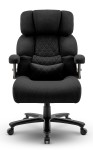 Fotel biurowy obrotowy Hell's Chair HC- 1034 Black Czarny Tkanina