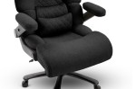 Fotel biurowy obrotowy Hell's Chair HC- 1034 Black Czarny Tkanina
