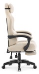 Fotel gamingowy Hell's Chair HC- 1018 Beige Beżowy Tkanina