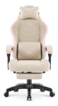 Fotel gamingowy Hell's Chair HC- 1018 Beige Pink Beżowo Różowy Tkanina