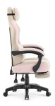 Fotel gamingowy Hell's Chair HC- 1018 Beige Pink Beżowo Różowy Tkanina