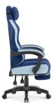 Fotel gamingowy Hell's Chair HC- 1018 Blue Niebieski Tkanina