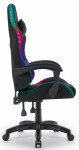 Outletowy FOTEL GAMINGOWY Biurowy Obrotowy Hell's Chair HC- 1000 Black LED RGB