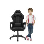 Fotel gamingowy dla dzieci Hell's Chair HC- 1004 KIDS Czarny Tkanina