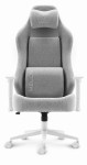 Outletowy Fotel gamingowy Hell's Chair HC- 1009 XXL White Gray Biały Szary Tkanina