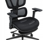 Outletowy Fotel biurowy ergonomiczny obrotowy Hell's Chair HC- 1044 Czarny TKANINA