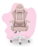 Outletowy Fotel gamingowy dla dzieci Hell's Chair HC- 1000 Kids Pink Różowy Tkanina