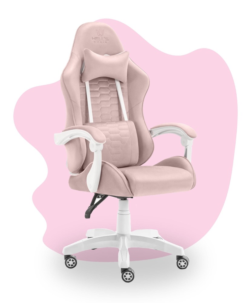 Outletowy Fotel gamingowy dla dzieci Hell's Chair HC- 1000 Kids Pink Różowy Tkanina