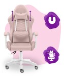 Outletowy Fotel gamingowy dla dzieci Hell's Chair HC- 1000 Kids Pink Różowy Tkanina