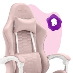 Outletowy Fotel gamingowy dla dzieci Hell's Chair HC- 1000 Kids Pink Różowy Tkanina