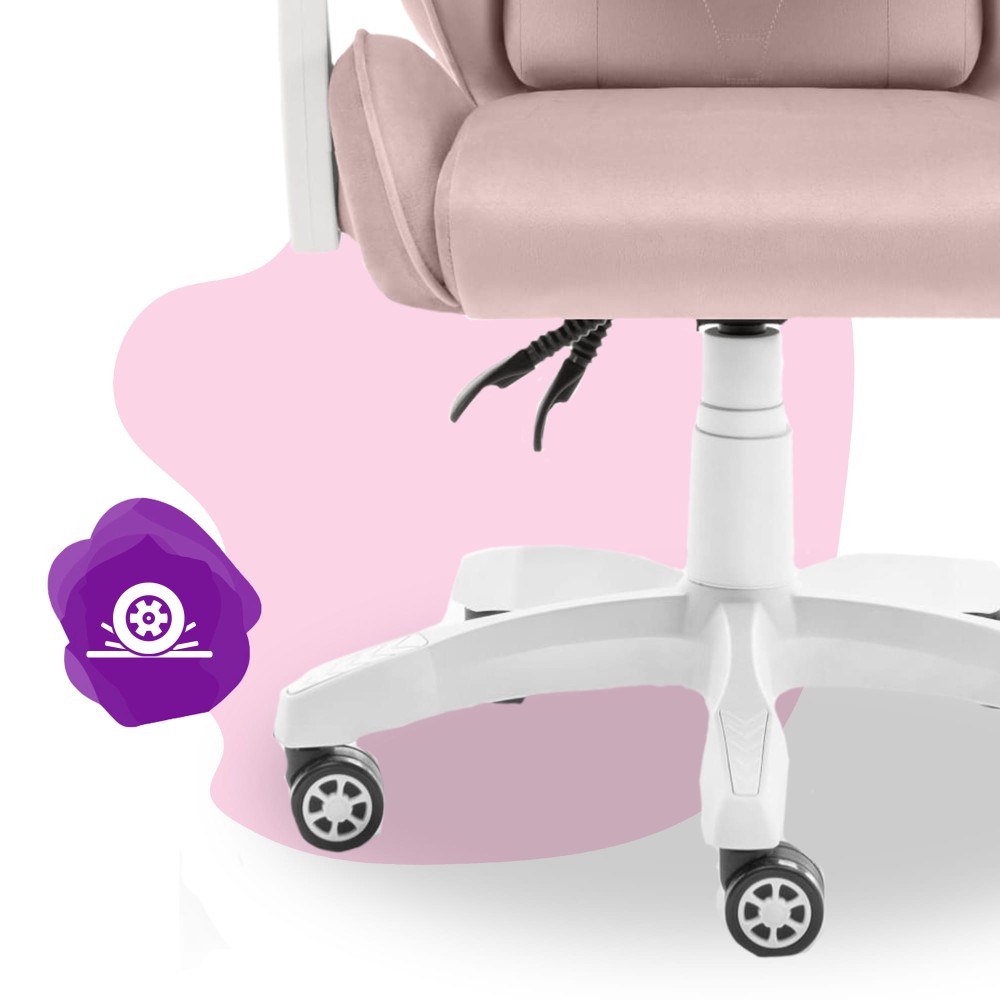Outletowy Fotel gamingowy dla dzieci Hell's Chair HC- 1000 Kids Pink Różowy Tkanina