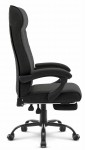 Outletowy fotel biurowy ergonomiczny obrotowy Hell's Chair HC- 1030 Black Czarny TKANINA