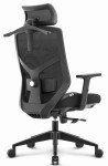 Outletowy Fotel biurowy ergonomiczny obrotowy Hell's Chair HC- 1052 PLUS Czarny TKANINA