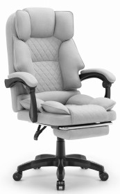 Outletowy Fotel biurowy obrotowy Hell's Chair HC- 1031 Grey Szary Tkanina