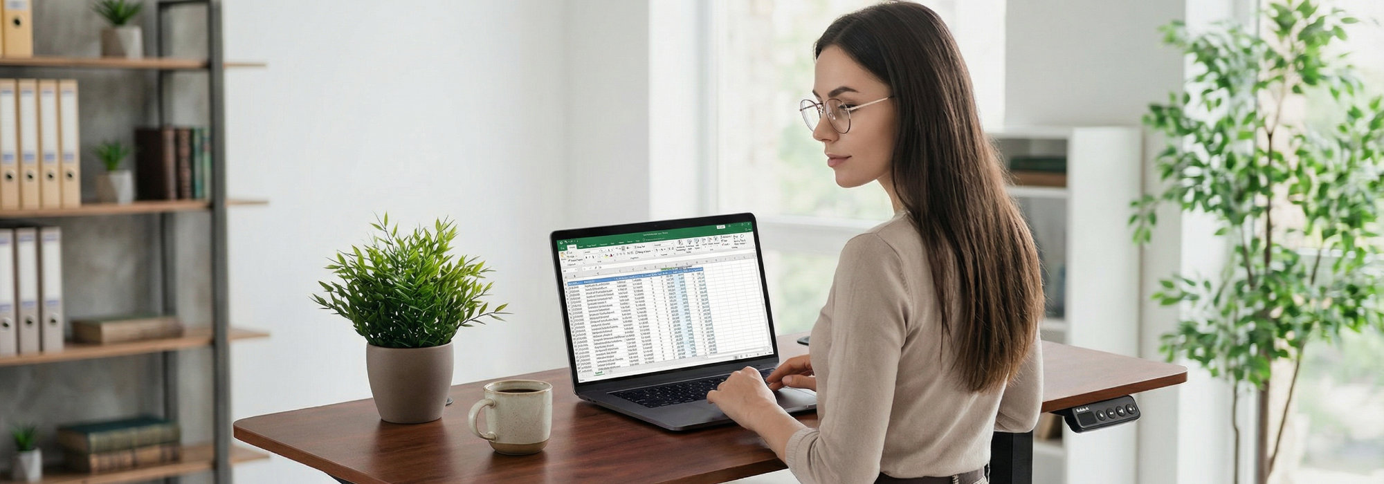 Regulowane biurko klasyczne – zalety pracy na stojąco